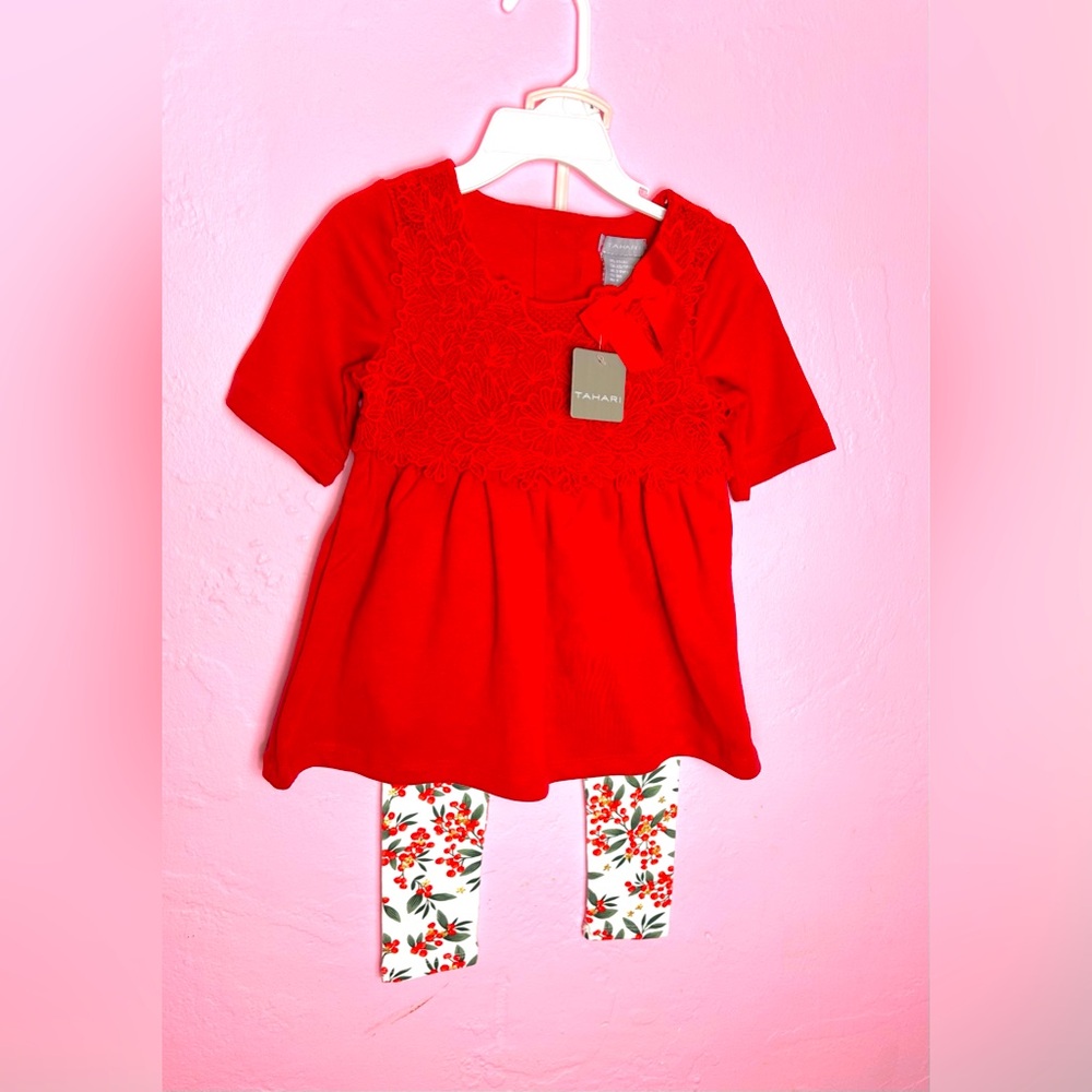 Adorable Tahari Toddler Girl Outfit Set, Size XS (4), NWT, Never Used